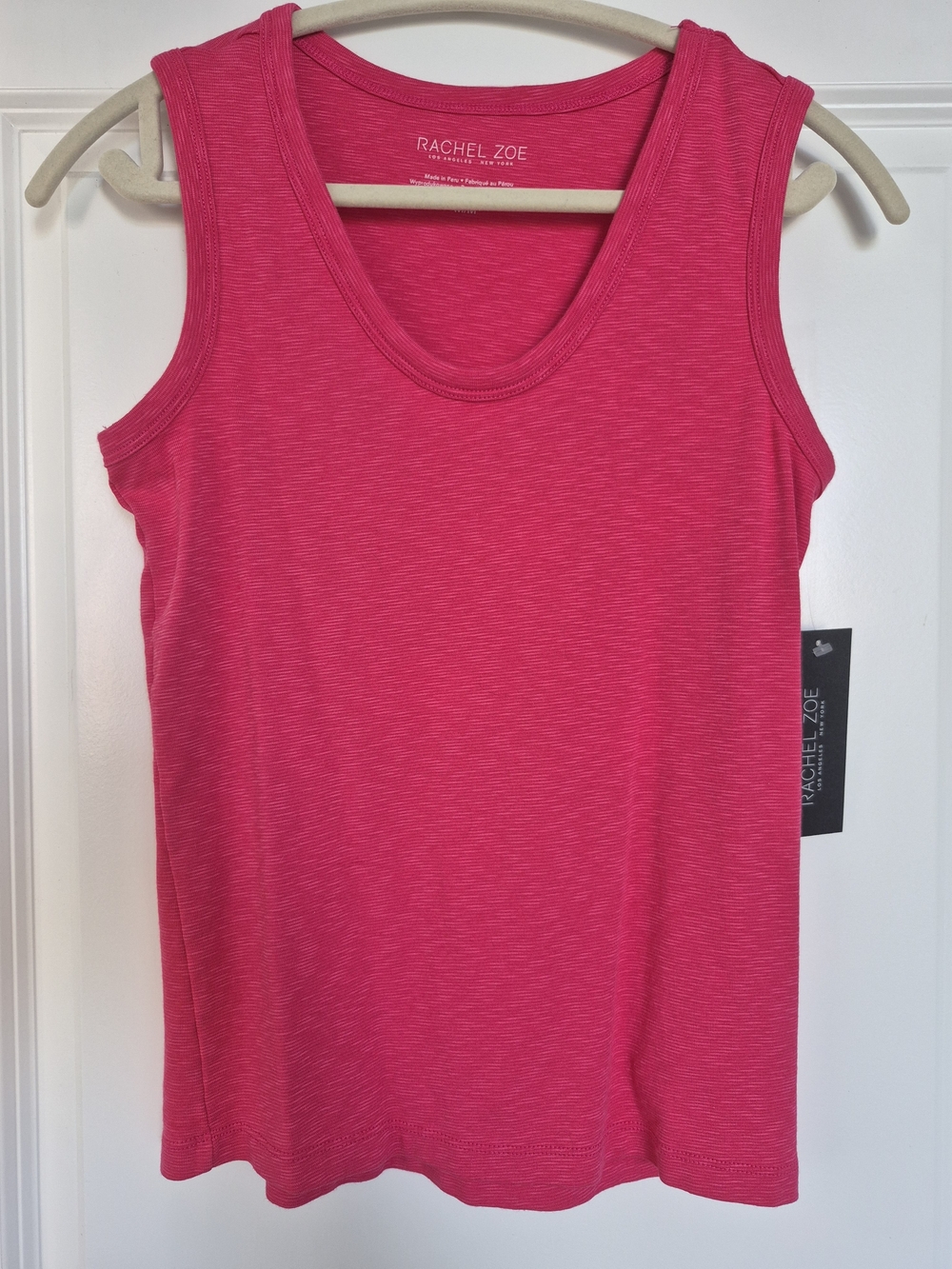 Rachel Zoe Hot Pink Scoop Neck Tank